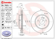 Brembo 09782311C02 Brake Rotor