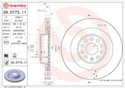 Brembo Rust-Resistant Coating Brake Rotor 09D77311C02 - Disc