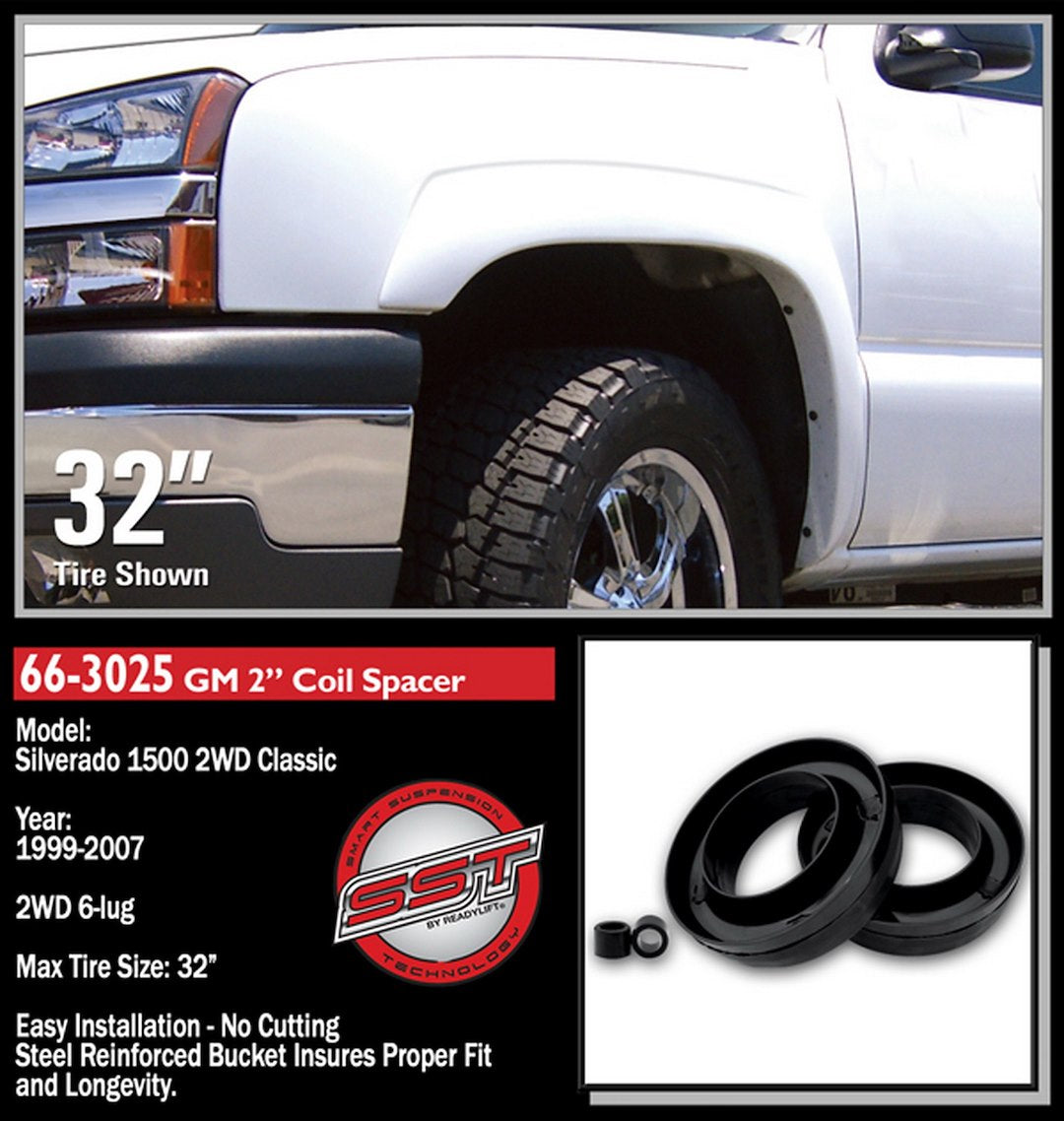 Readylift Guaranteed Toughest Finish Leveling Kit Suspension 66-3025 - Lvl GM1500 2W 99-07