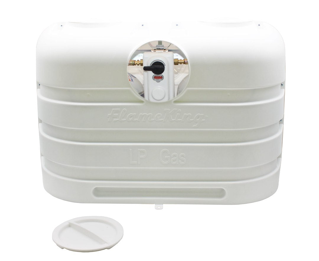 Flame King YSN-PCC-RV20-White Propane Tank Cover YSN-PCC-RV20-WHT