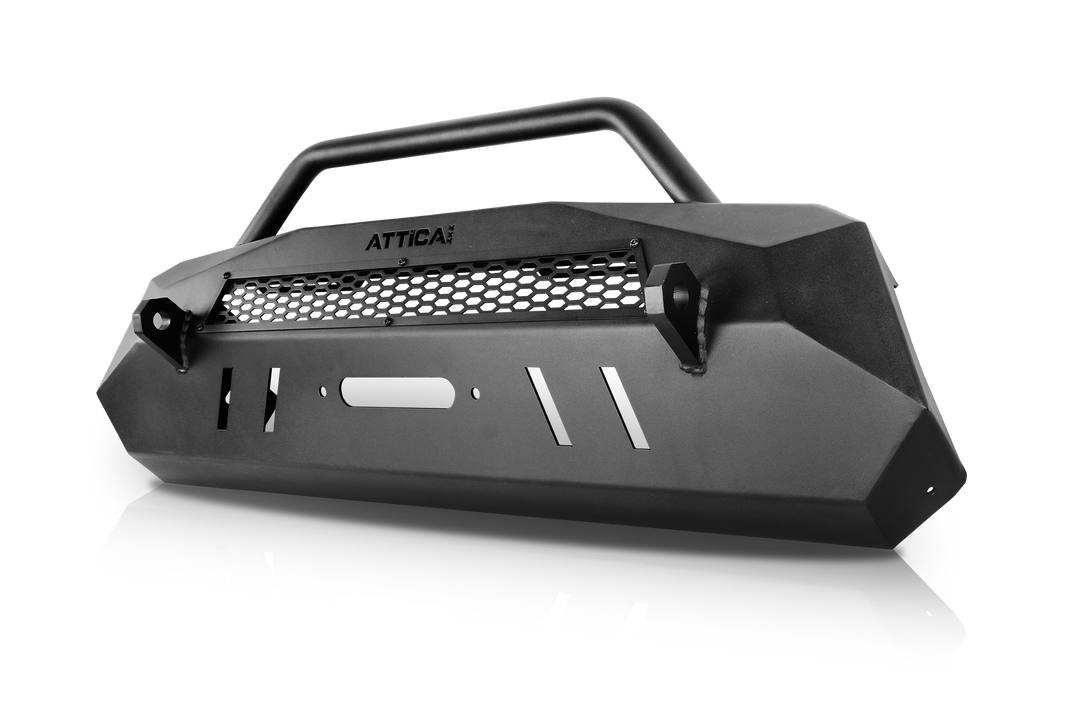 Winjet Designed With Light Bar Capabilities Bumper Attta01A101-BX - Black Winch