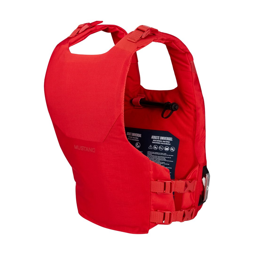 Mustang Surv Front Storage Pocket PFD - Personal Floatation Device MD7183-4-0 - Red Lifevest Khimera Dual Flotation