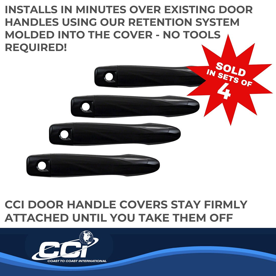 Coast2Coast Limited Lifetime Warranty Exterior Door Handle Cover Ccidh68524BBK - DH 05-25 Frontier 4D GL BK WO Pskh