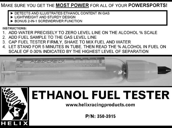 Helix Racing Lightweight Yet Sturdy Design Fuel Ethanol Level Tester 350-3915 - Content Gauge