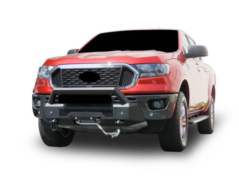 Black Horse Frame Mounted Bolt On Installation Bumper AR3HD43NL - Armour Iii Heavy Duty Front Winch
