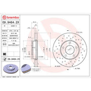 Brembo 0994642XC02 Brake Rotor
