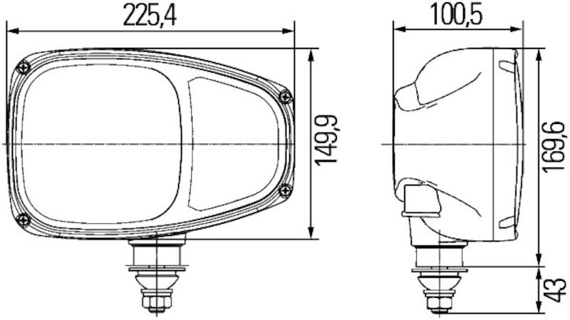Hella 996174251 Headlight Assembly