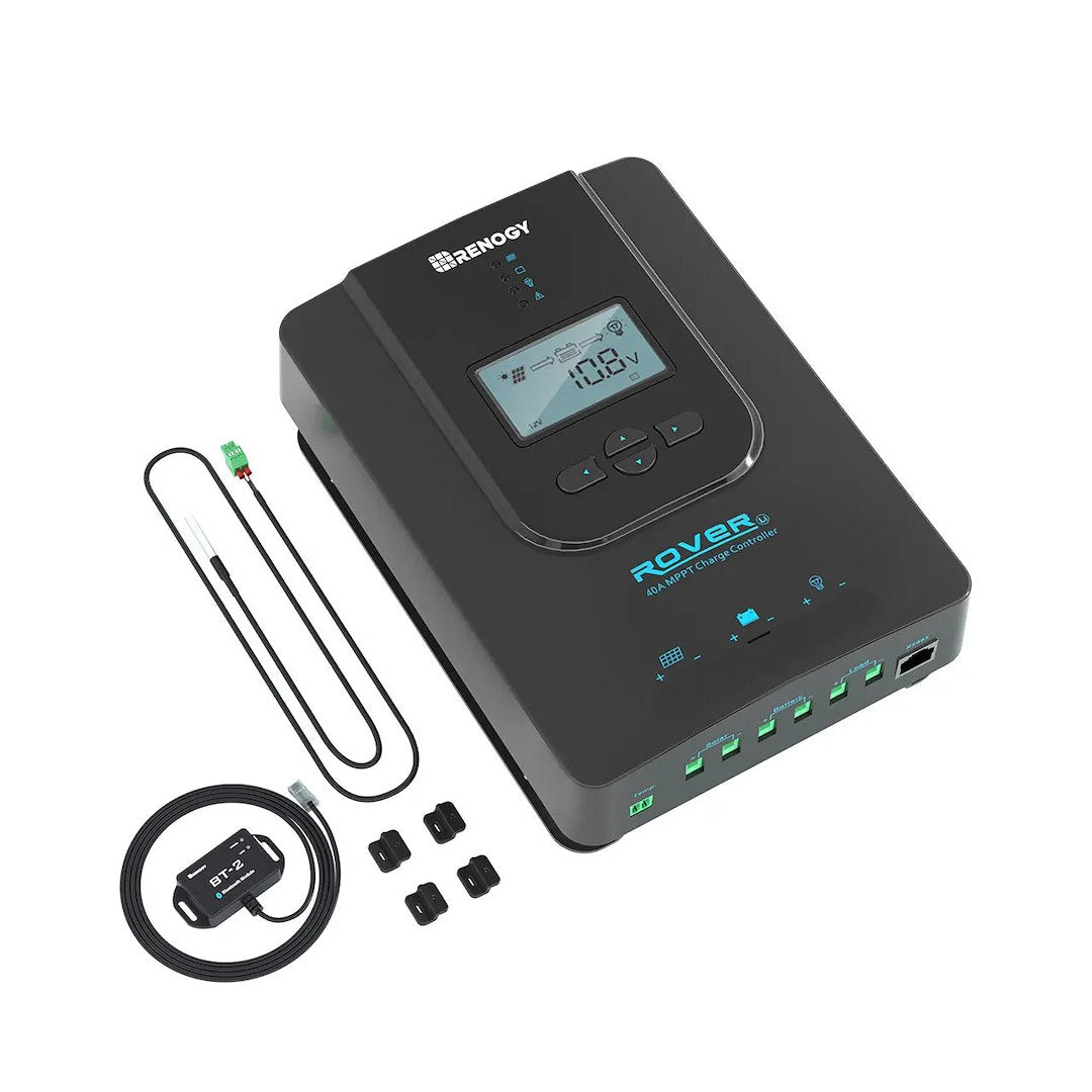 Renogy Low-Temperature Charging Protection Battery Charger Controller RNG-CTRL-RVR40-BT-G3-US - Rover LI 40A Mppt Bluet…