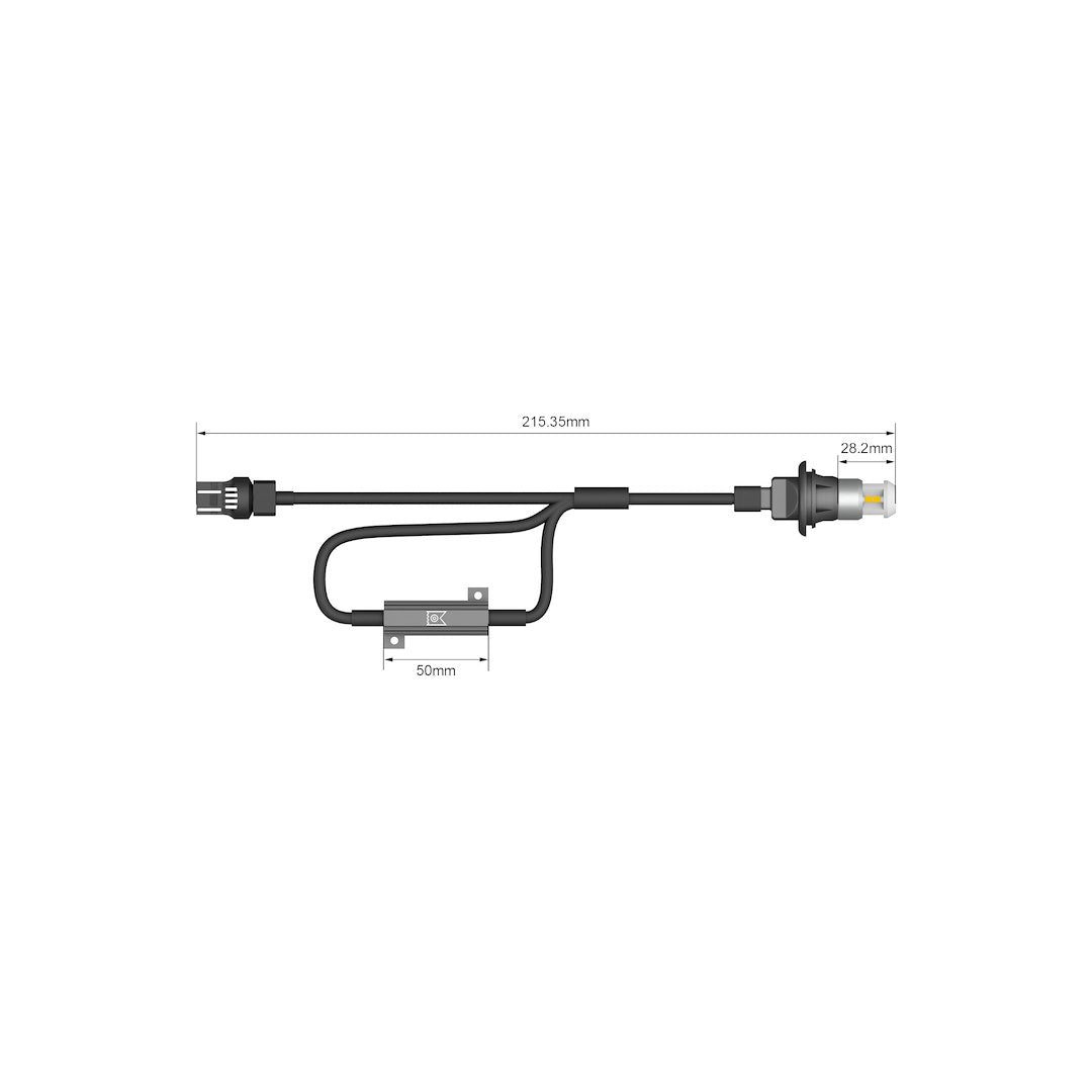 ARC Lighting Polarity Reversible Contact Points Turn Signal Light Bulb 3373A - Eco Series Bus Ready 7440 7443