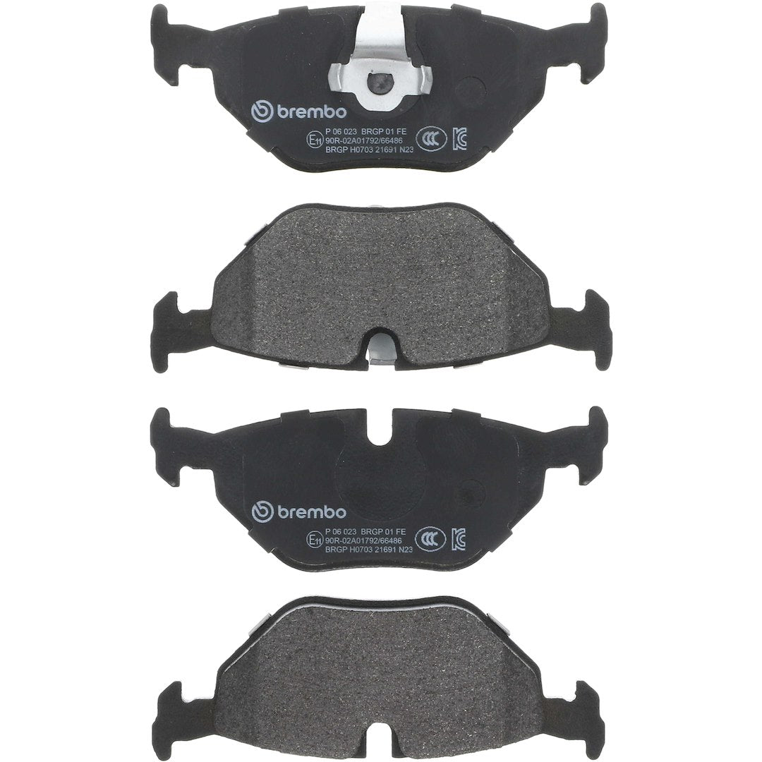 Brembo Premium Low-Met OE Equivalent Pad Brake Pad P06023 - Disc Set