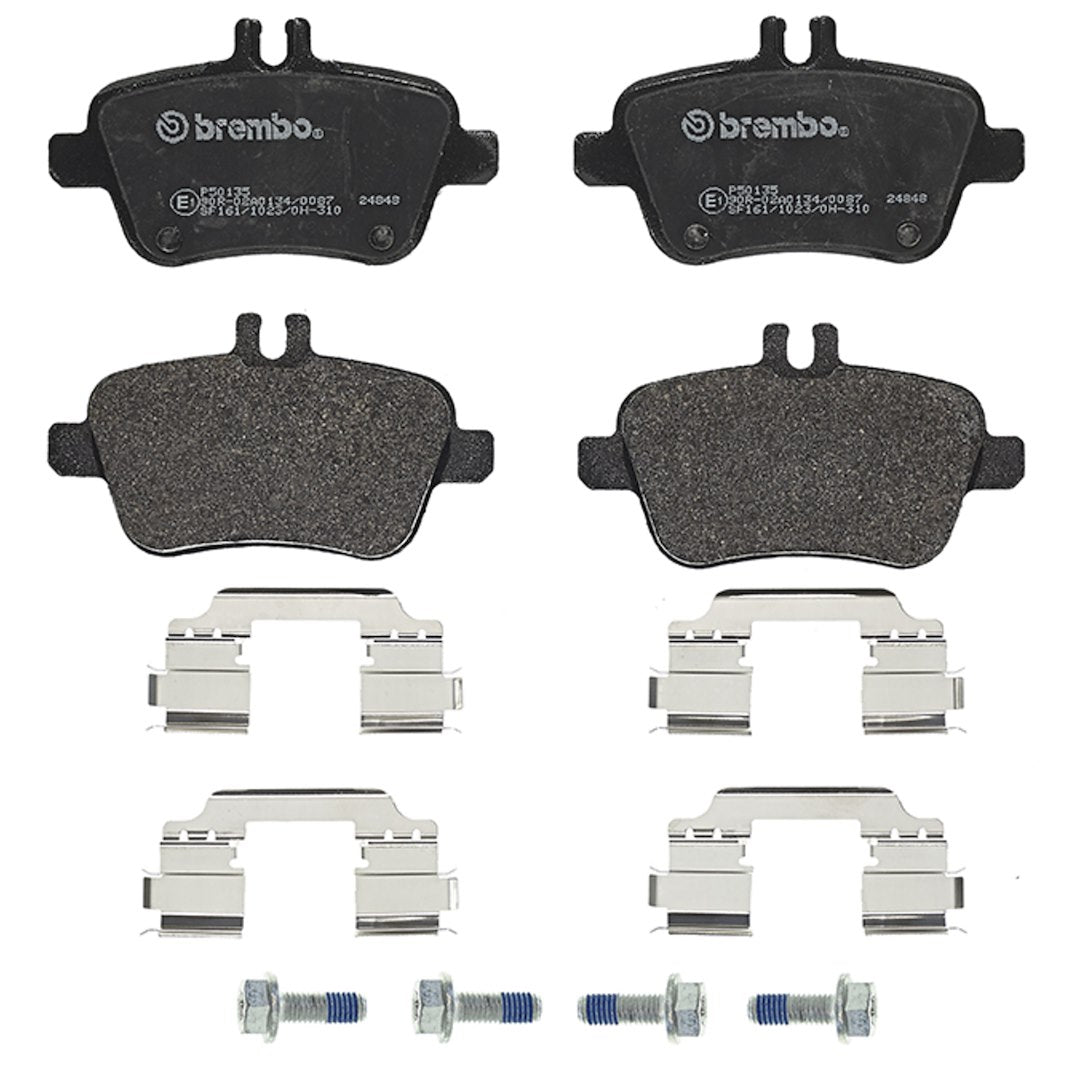 Brembo Premium Low-Met OE Equivalent Pad Brake Pad P50135 - Disc Set