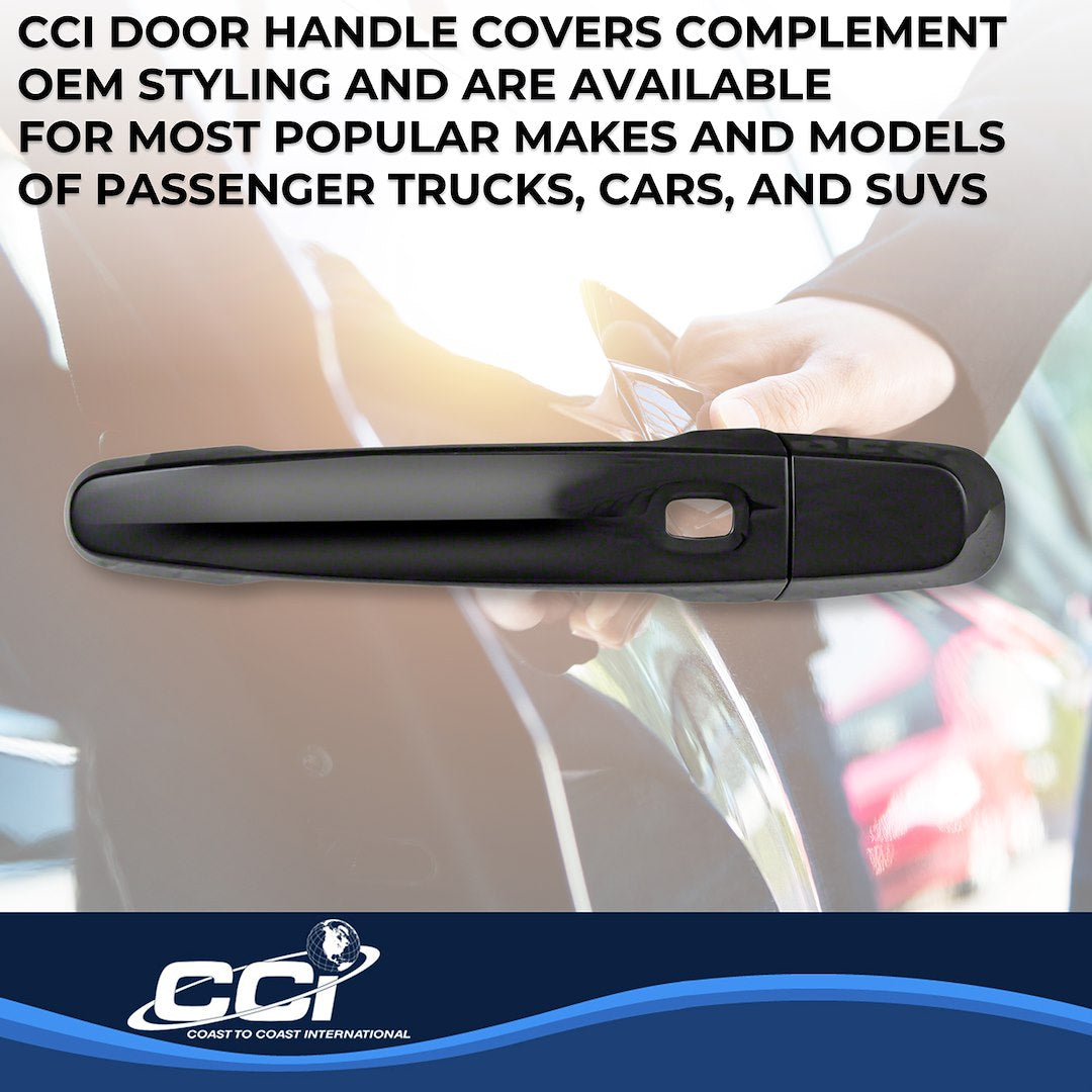 Coast2Coast Limited Lifetime Warranty Exterior Door Handle Cover DH68566S6B - Black DH NO SK SK Hndls Set