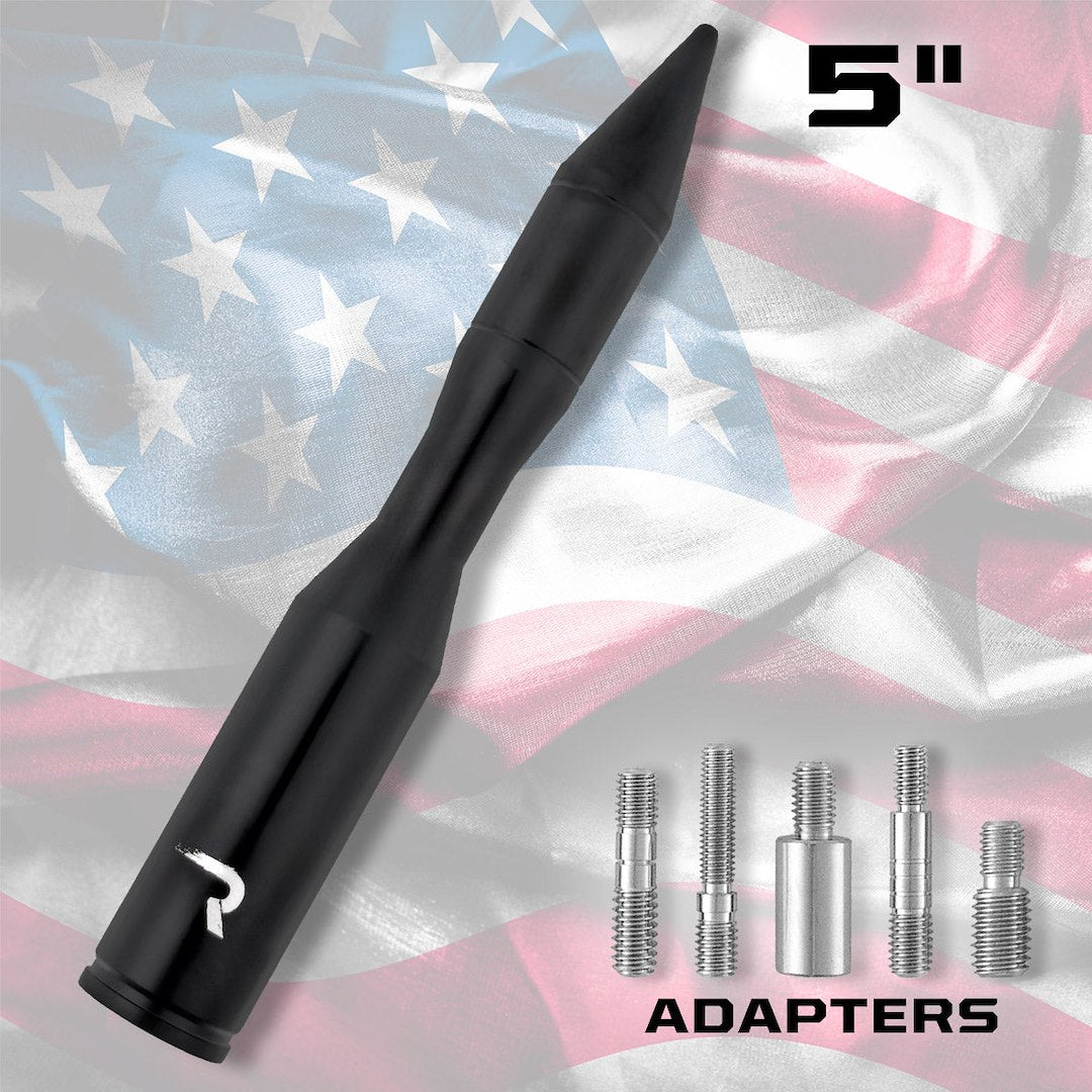 Recon Access Rust And Corrosion Resistant AM/ FM Antenna 264Antrtbk - Rpg Rocket Shaped Aluminum Anten
