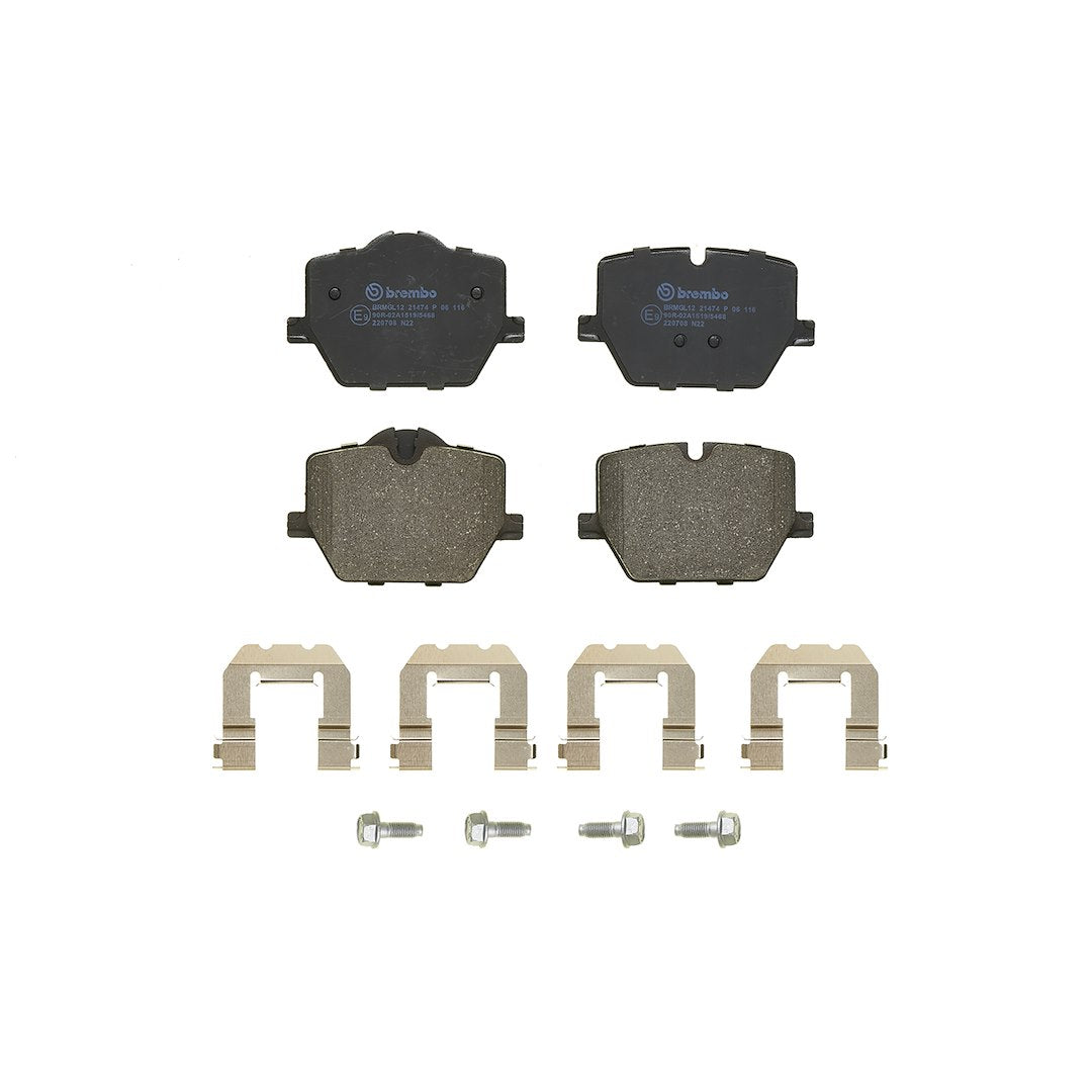 Brembo Premium Low-Met OE Equivalent Pad Brake Pad P06116