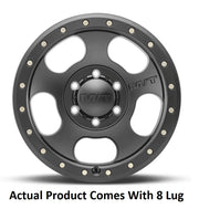 M.T. Wheel Modern Low Profile Cap Design 274567 - Black 18X9 8X6.5 MT Canyon Pro