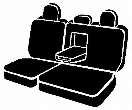 FIA Reinforced Double Stitching Seat Cover DT72-80 Black - Dura-Tech Pro Rear 60 40 Split