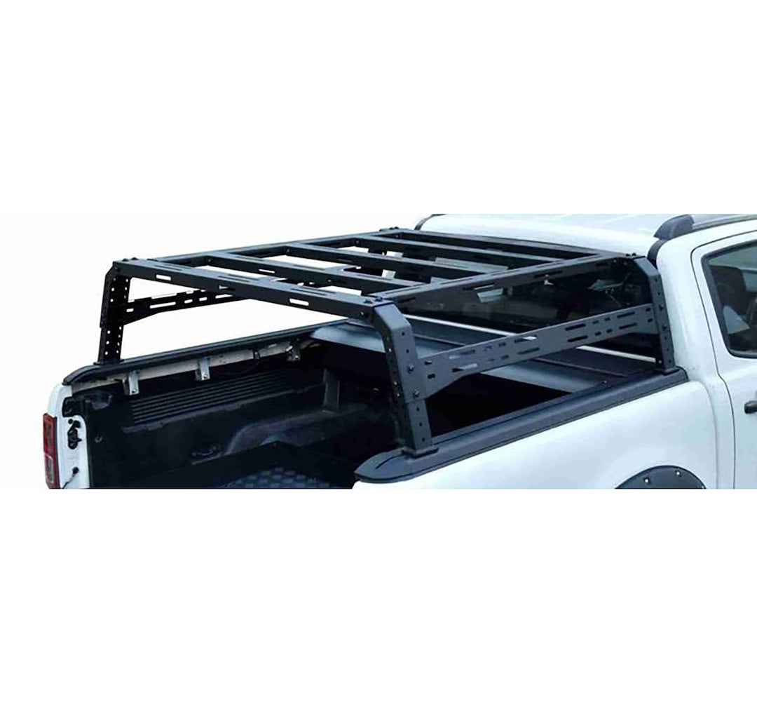 Black Horse Limited Lifetime Warranty Truck Bed Bar TR11B - Black Sandy Overland Rack