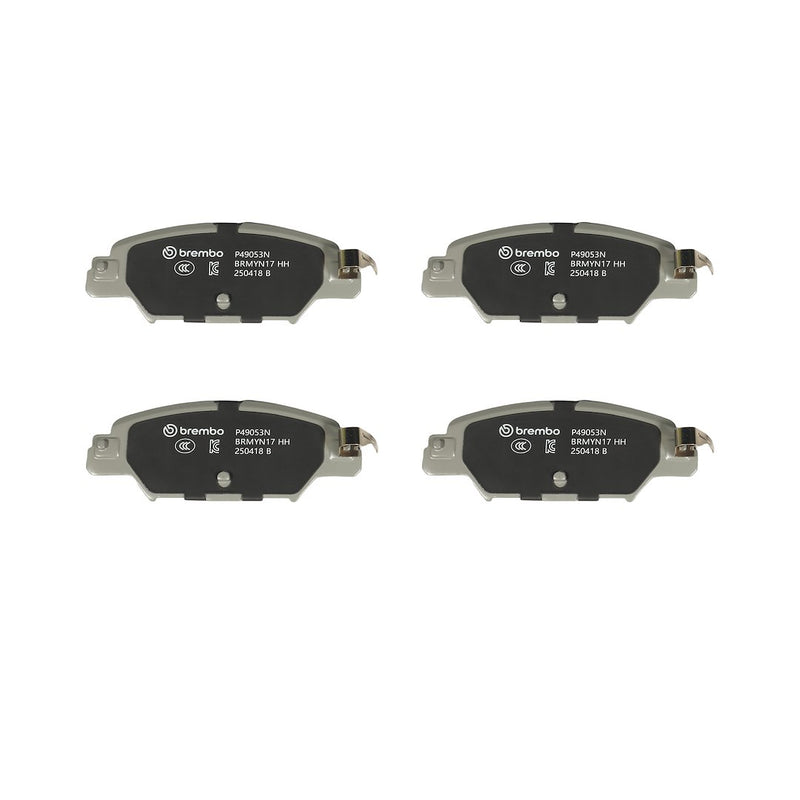 Brembo Premium Low-Met OE Equivalent Pad Brake Pad P49053N - Disc Set