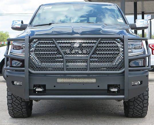 Steelcraft Accommodates Parking Sensors Bumper 60-12270C - HD Elevation Front Fine Text
