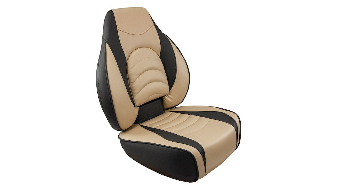 Springfield Grandeur Vinyl Boat Seat 1041684-1 - Tan Fish Pro Char