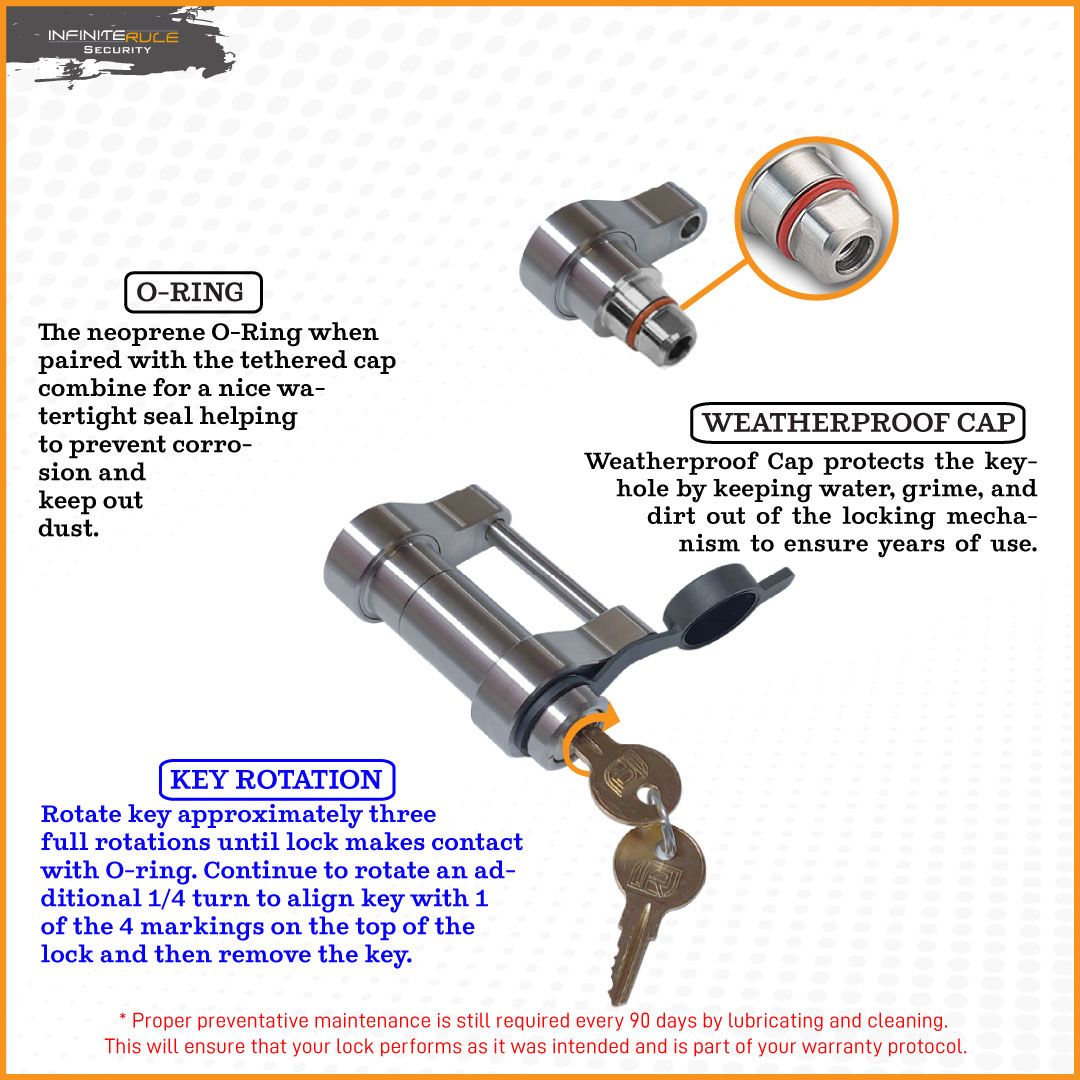 Infiniterule 61106-S Trailer Hitch Lock
