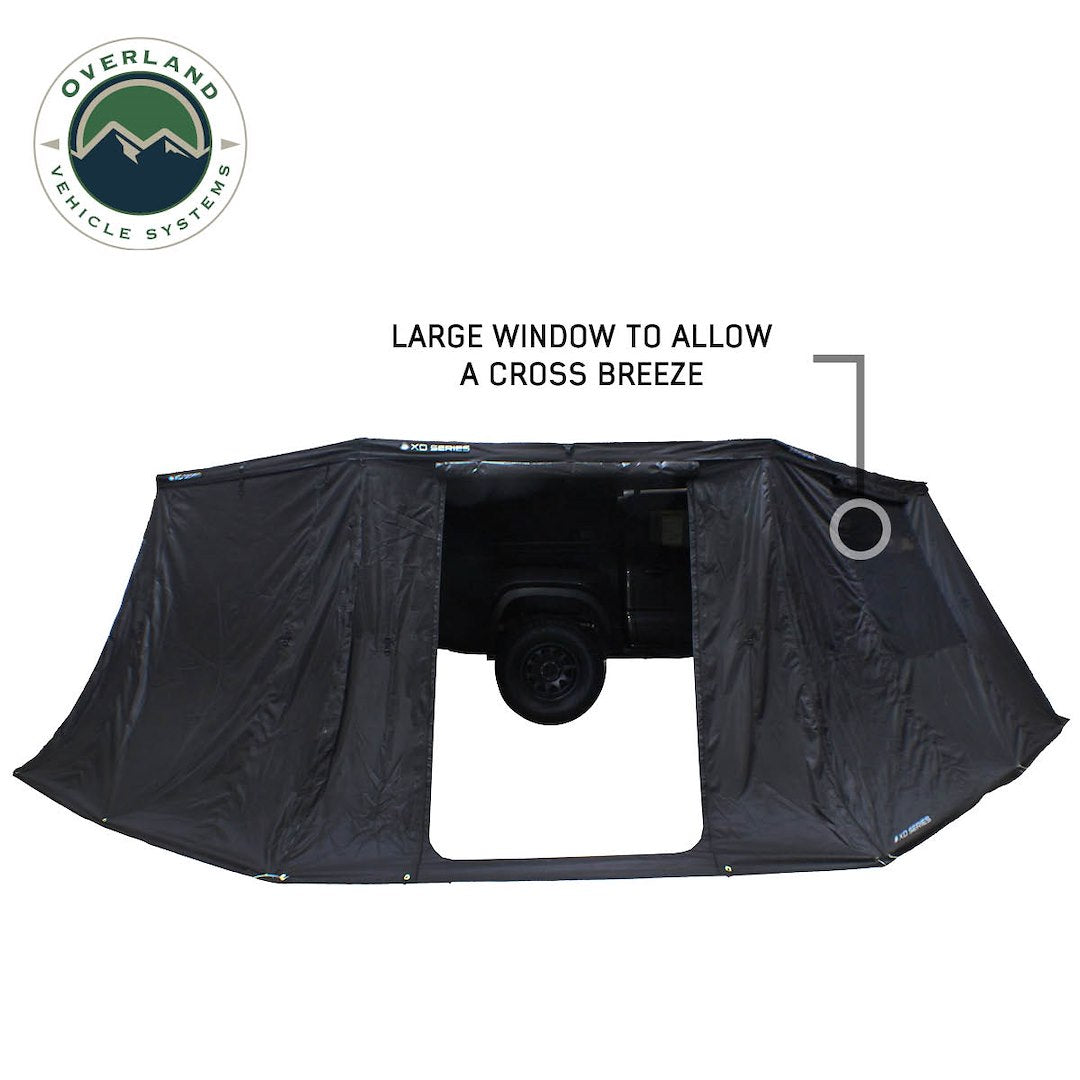 Overland VCL Quick Deploying Free Standing Shade Awning - Roof Rack Kit Component 19690028 - XD Nomadic 270 Wall BL