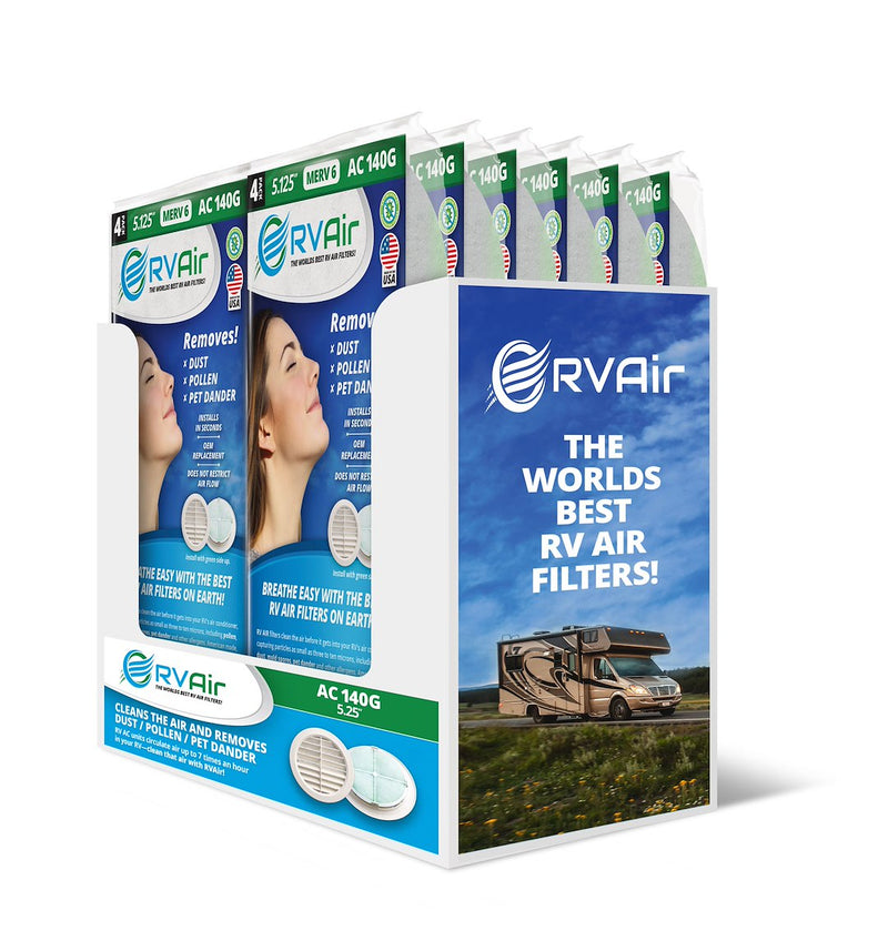 RV AIR INC. BOX - AC 140G - Display Box AC 140G Filters