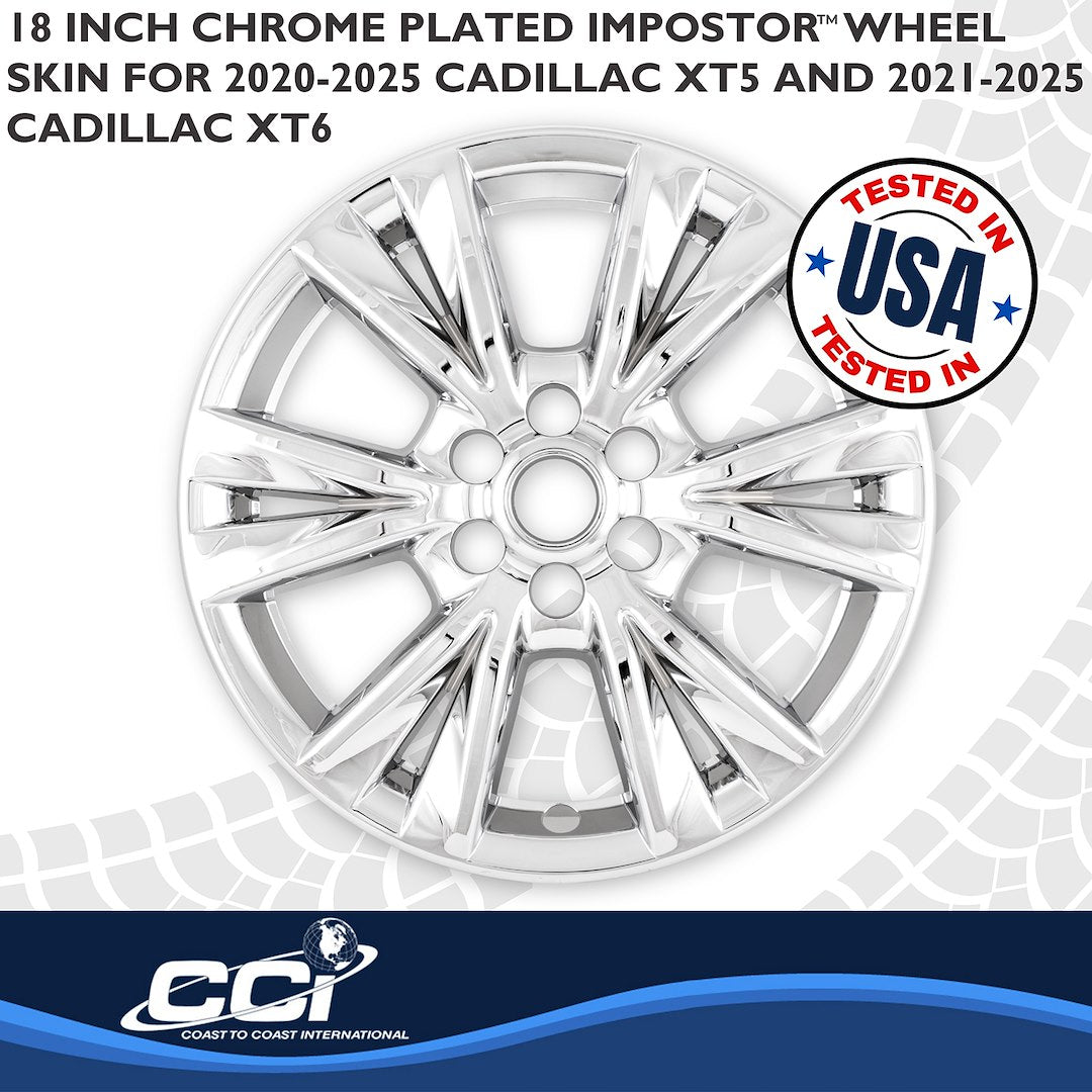 Coast2Coast Limited Lifetime Warranty Wheel Skin IMP518X - Chrome WS 20-25 XT5 Finish 18