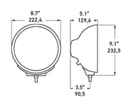 Hella Easy To Install Driving/ Fog Light 007560361 - R4000FF