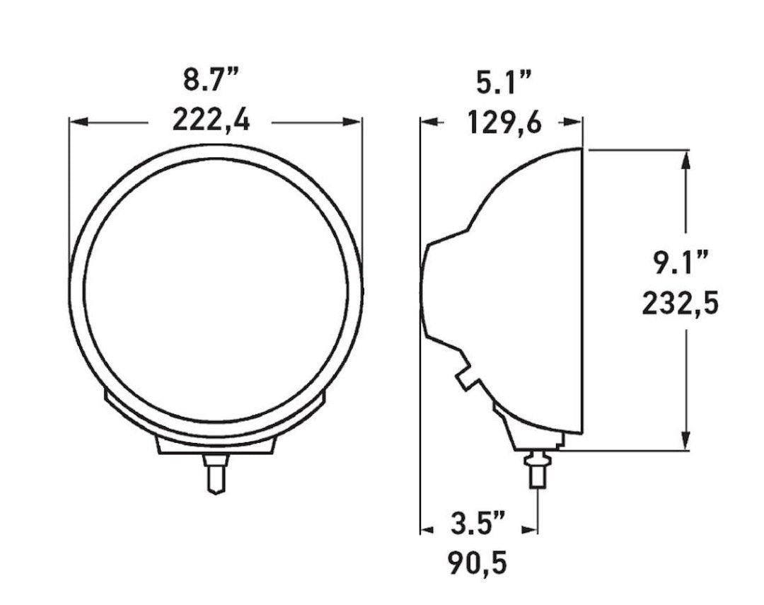 Hella Easy To Install Driving/ Fog Light 007560361 - R4000FF