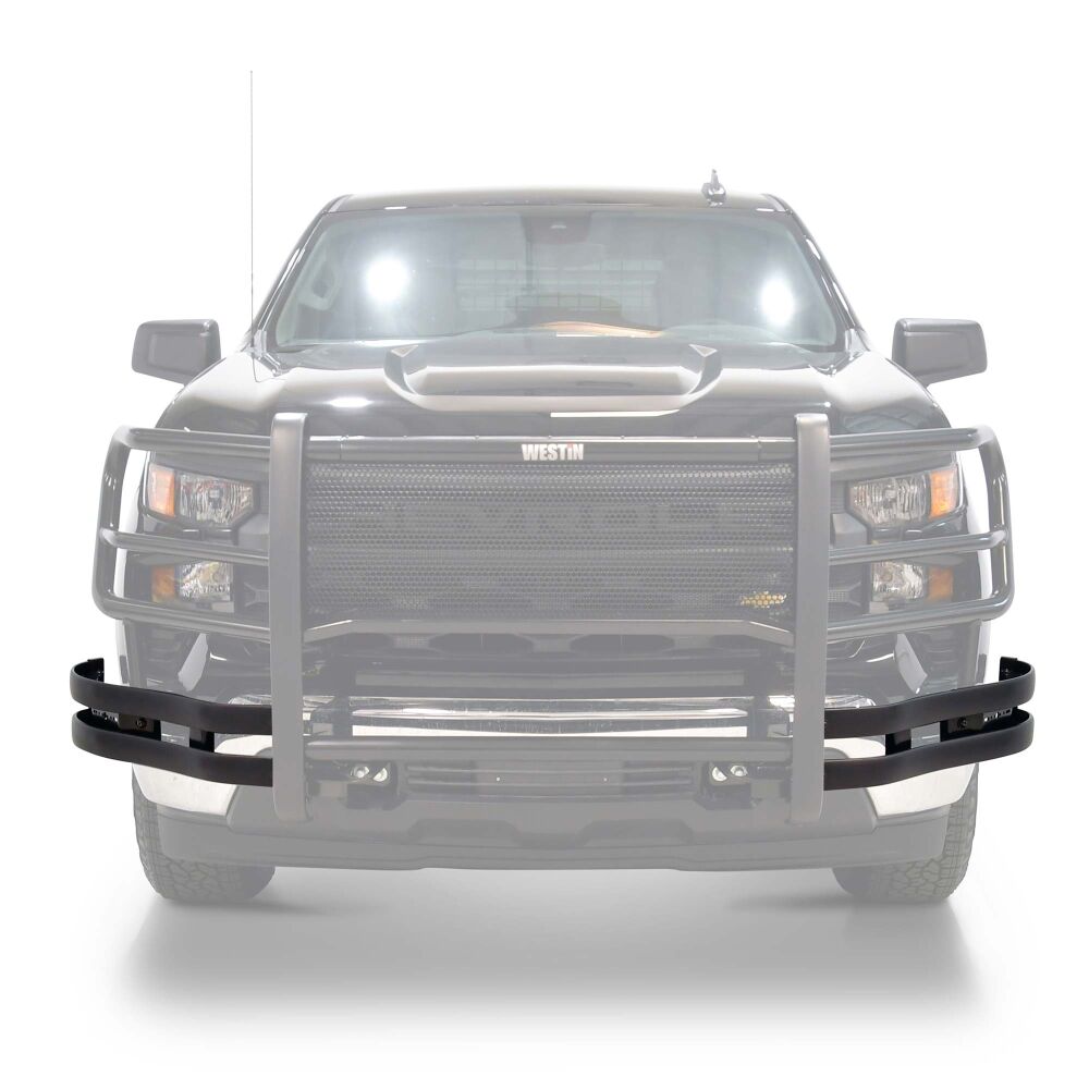 Westin Heavy Duty Reinforcing Brackets Bumper Guard 36-52135PB - Pit Bar Elite XD 24 Silv 1500