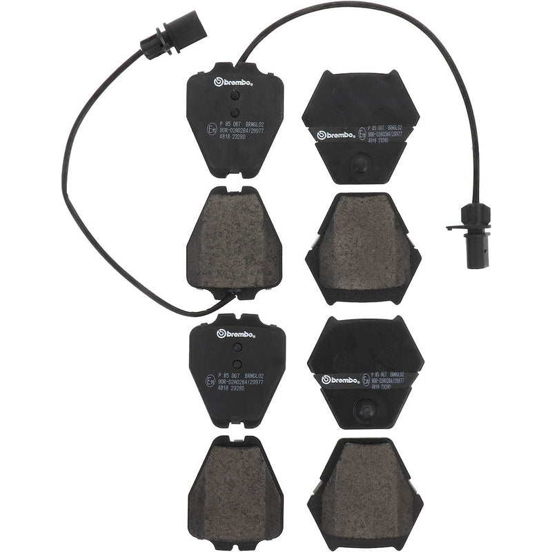 Brembo Premium Low-Met OE Equivalent Pad Brake Pad P85067 - Disc Set