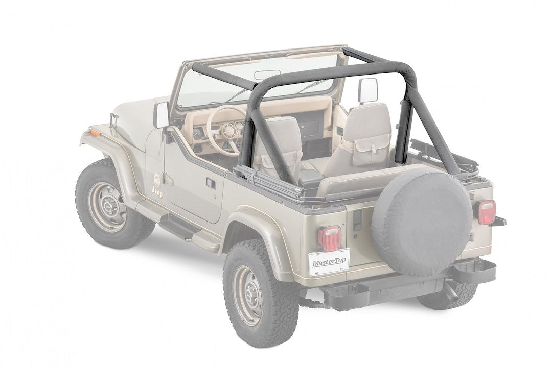 Mastertop Custom Fit Design Roll Bar Cover 12202115 - Sprt Cvr 87-91 Wrg Blkden
