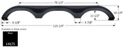 Icon Textured Scuff Resistant Surface Fender Skirt 14675 - Triple Grand Design