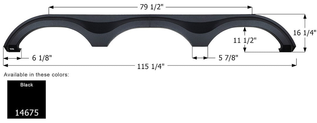 Icon Textured Scuff Resistant Surface Fender Skirt 14675 - Triple Grand Design