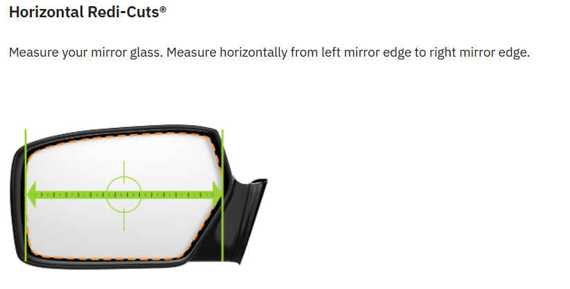 Burco Mirror Smooth Edges For Safety Exterior Mirror Glass 7142H - Mirror Side View Heated