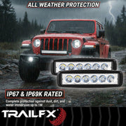 Trailfx Limited Lifetime Warranty Work Light 6Srutls2 - 6IN Utility 6X3W Spot Pair