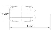 Optronics Two-Wire Design Trailer Light BA44FNLP - Lite LH MC44 Wired Fender Assy