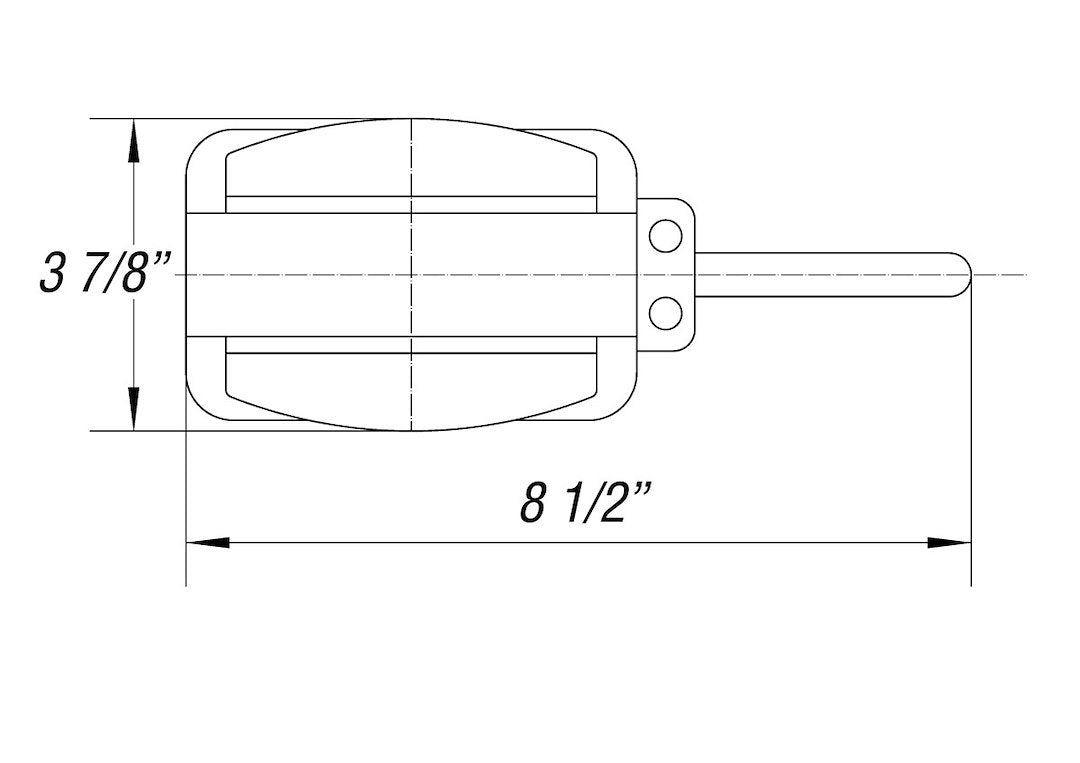 Optronics Two-Wire Design Trailer Light BA44FNLP - Lite LH MC44 Wired Fender Assy