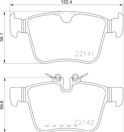 Hella Maximum Durability And Comfort Brake Pad 355023361 - Set Disc
