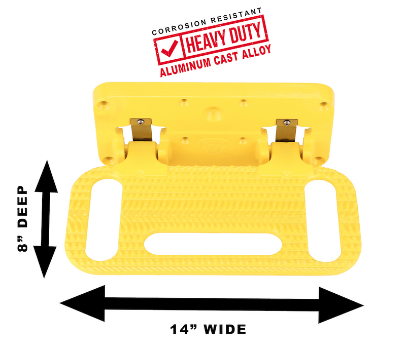 Carr Simple To Install And Use Truck Step 193017 - Yellow Hoop XP7 Pwd Coat Pair