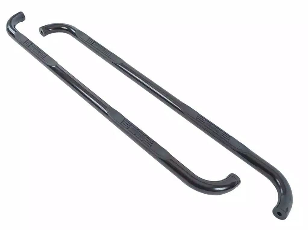 BIG Country No Drilling Required Nerf Bar 370321 - Black Round Side Bars Mild Steel