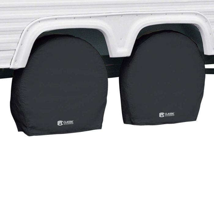 Classic ACC Folds Up For Easy Storage Tire Cover 80-238-160402-00 - RV Wheel Covers