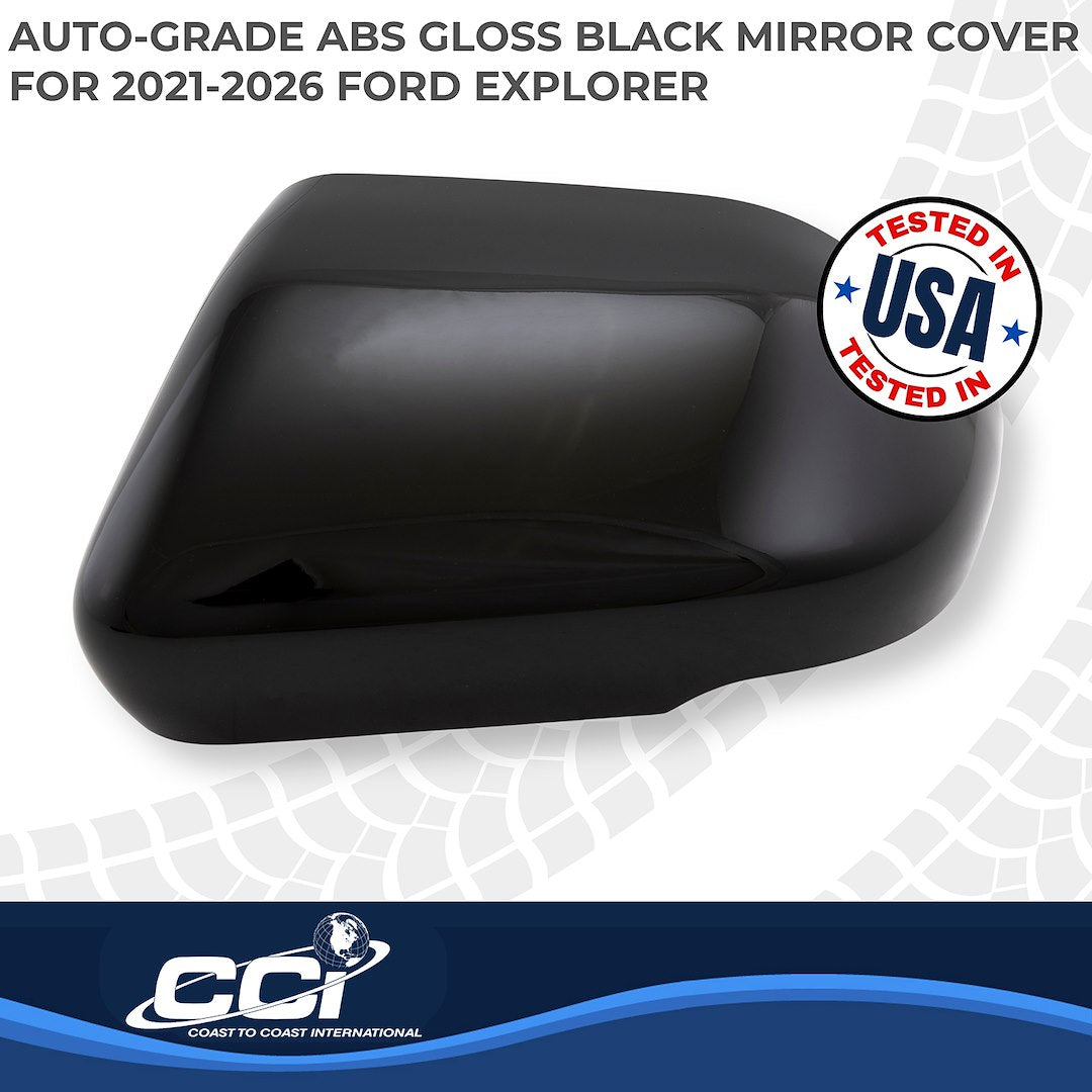 Coast2Coast Limited Lifetime Warranty Exterior Mirror Cover MC67561Black - Black MC 25-26 Explorer TS GL MC67561BLK