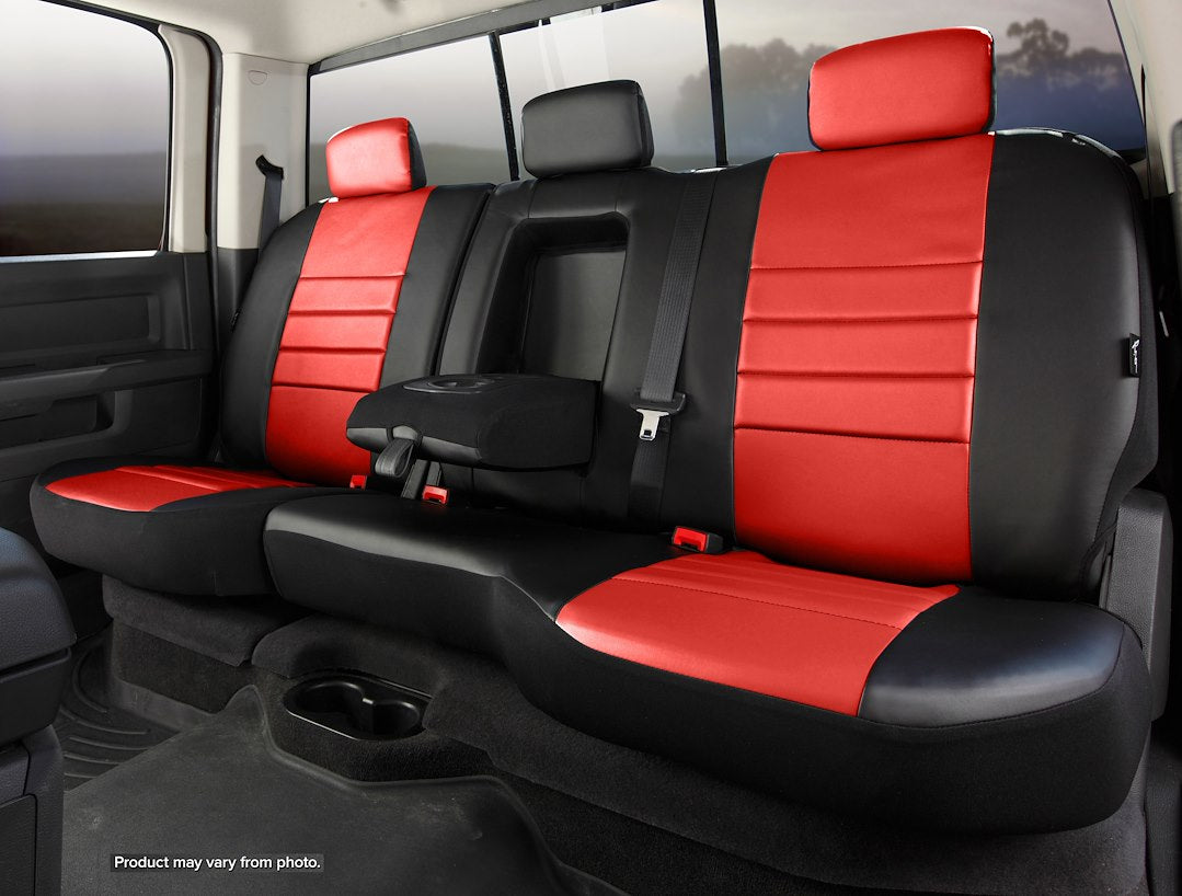 FIA Face Fabric Water Repellent Seat Cover SL62-66 Red - 60 40 GM 1500 Crew 19