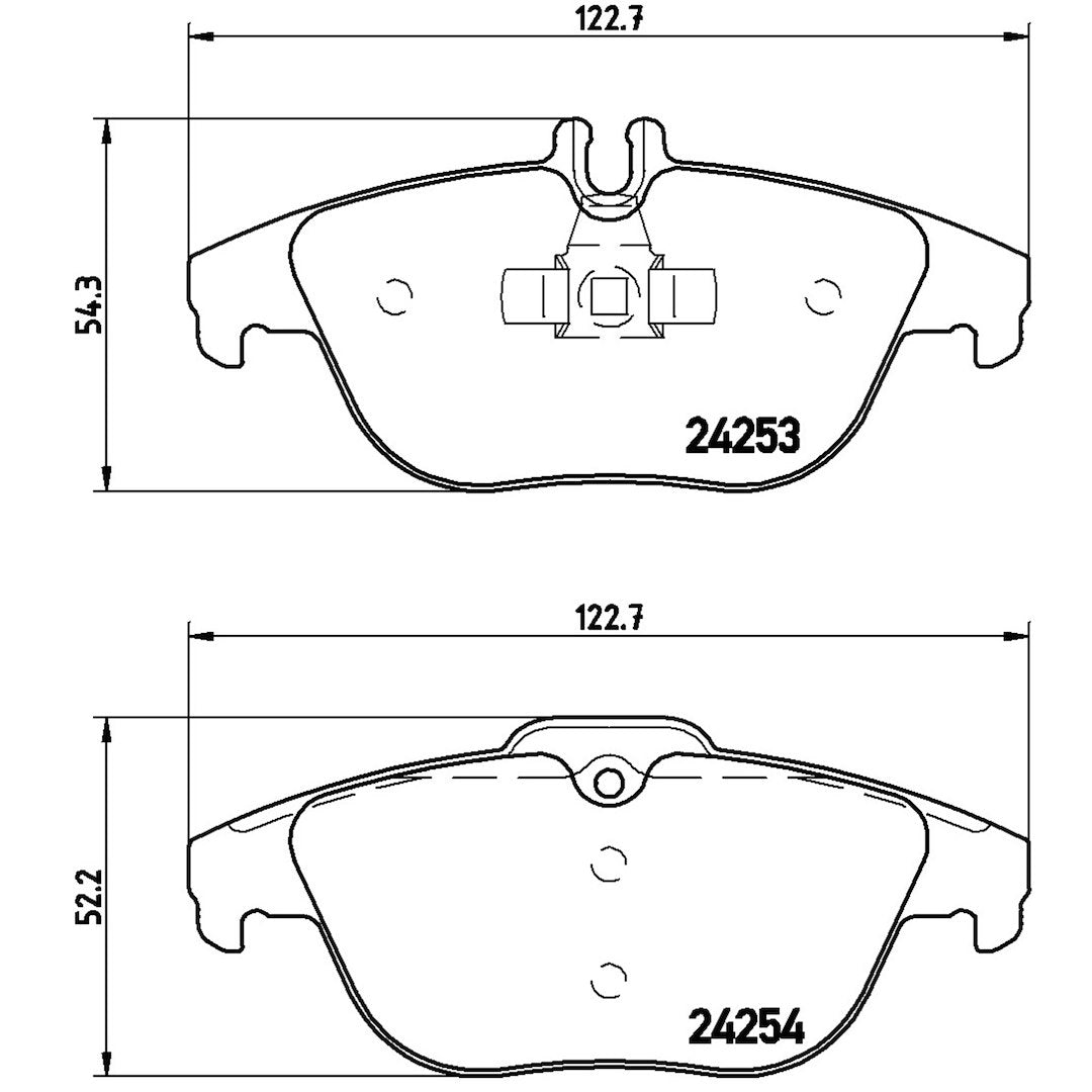 Brembo Premium Low-Met OE Equivalent Pad Brake Pad P50068X