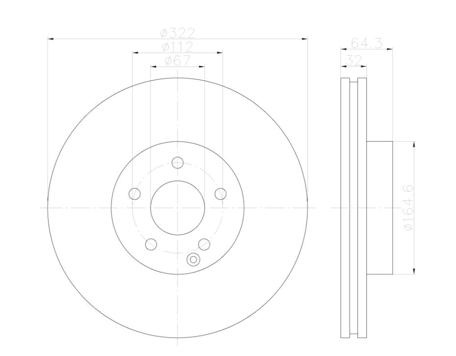 Hella 355122952 Brake Rotor