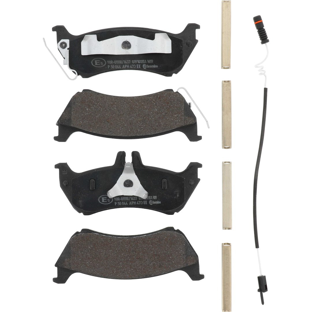 Brembo Premium Low-Met OE Equivalent Pad Brake Pad P50044 - Disc Set