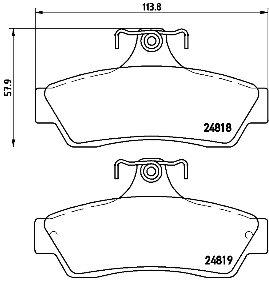 Brembo Premium Low-Met OE Equivalent Pad Brake Pad P59056N - Disc Set