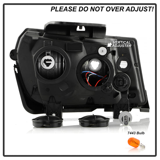 Spyder 9052972 Headlight Assembly - Black